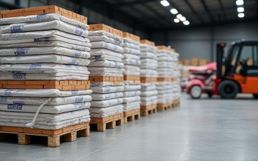 Materiali edili su pallet per imprese